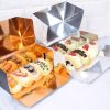 Foldable paper cake box