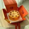 cake packaging box with ribbon