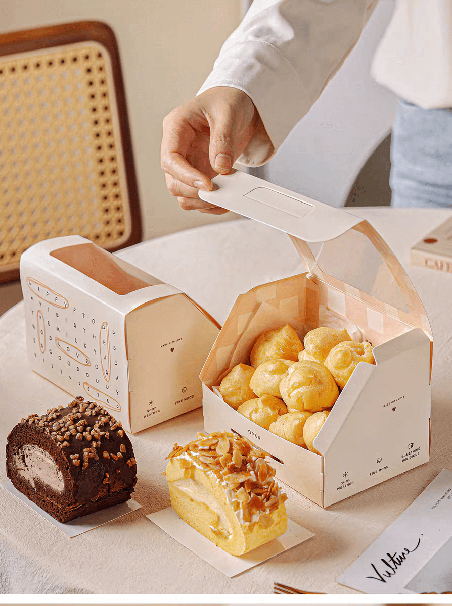 Puffs Cake box with window