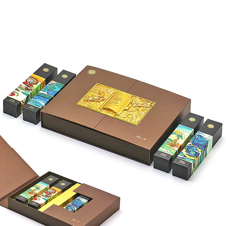 Custom Luxury Packaging Factory for High-End Double Door tea Boxes