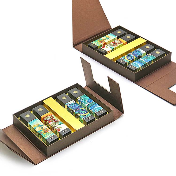 Custom Luxury Packaging Factory for High-End Double Door tea Boxes