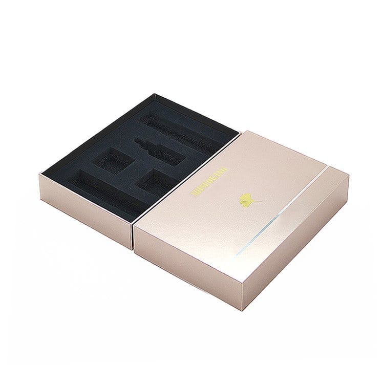 Custom Luxury Gold Foil Stamp LOGO Cosmetic Health Product Lid and Base Packaging Box Factory