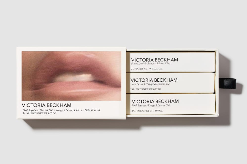 Victoria Beckham Beauty packaging Clean cosmetics packaging Recyclable beauty packaging FSC® approved luxury packaging Sustainable makeup packaging