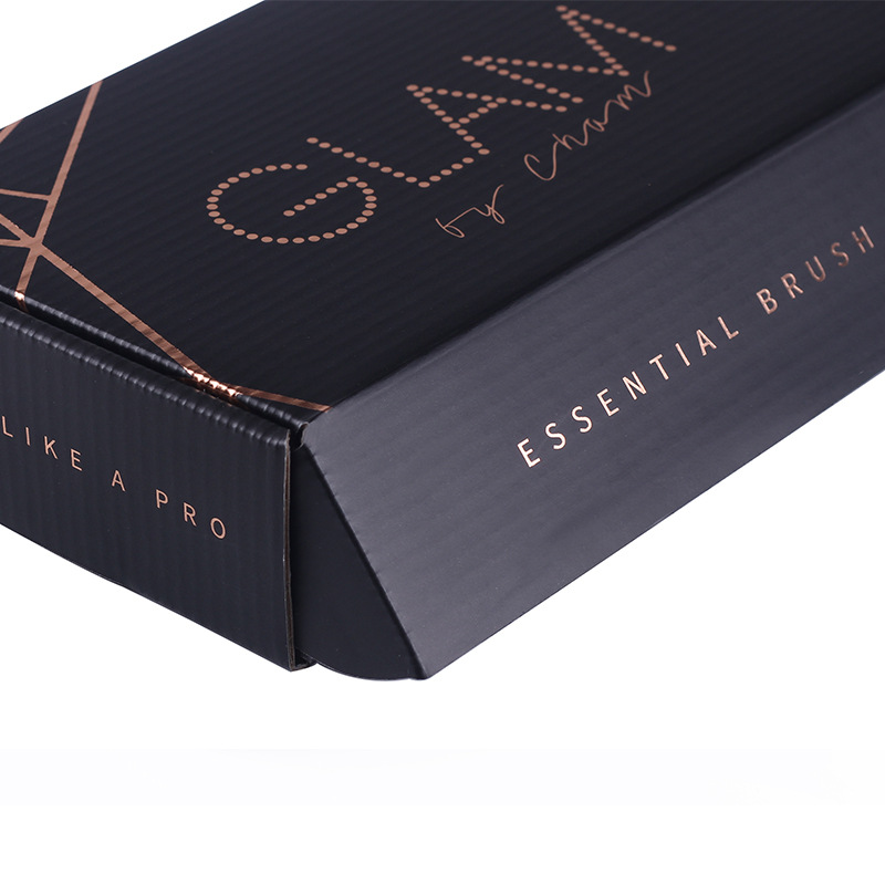Black Corrugated Clothing Mailer Box Kali Apparel Packaging Boxes (1)