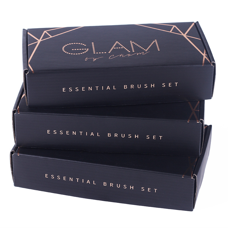 Black Corrugated Clothing Mailer Box Kali Apparel Packaging Boxes (3)