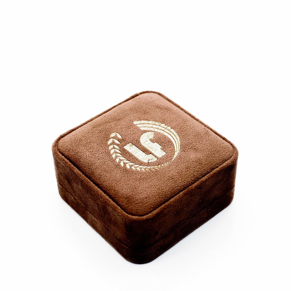 Brown Velvet Jewelry Bracelet Box Gift Box Factory KALI (2)