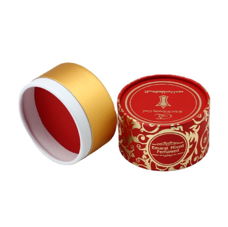 Custom solid fragrance round box, Luxury solid fragrance packaging, Round fragrance gift box, Eco-friendly solid fragrance packaging, Personalized fragrance packaging box