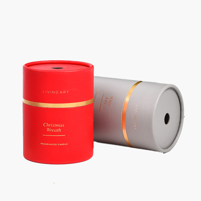 Christmas Scented Candle Cylinder Box (2)