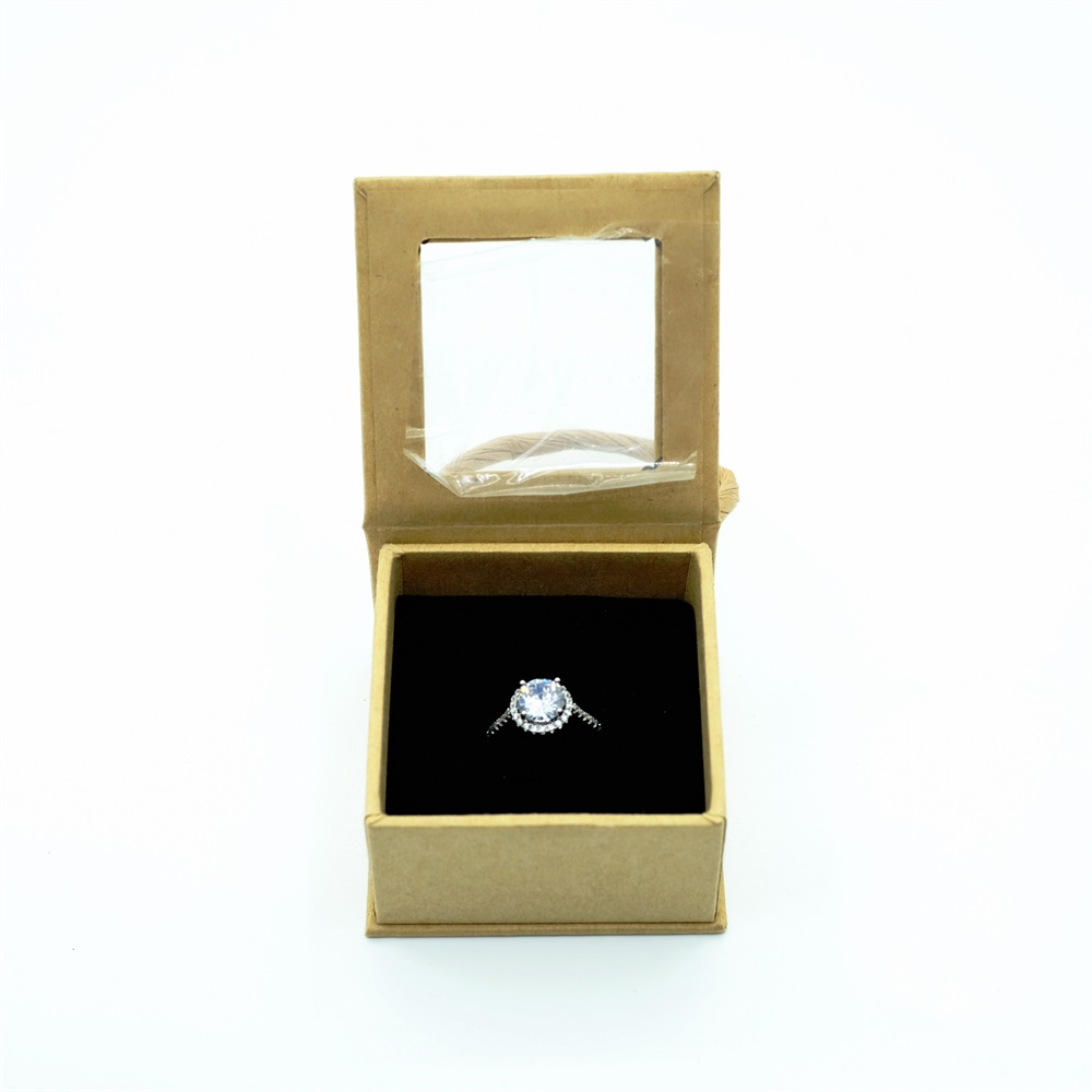 Clear Window Ring Box With Handle Jewelry Box Vendor KALI