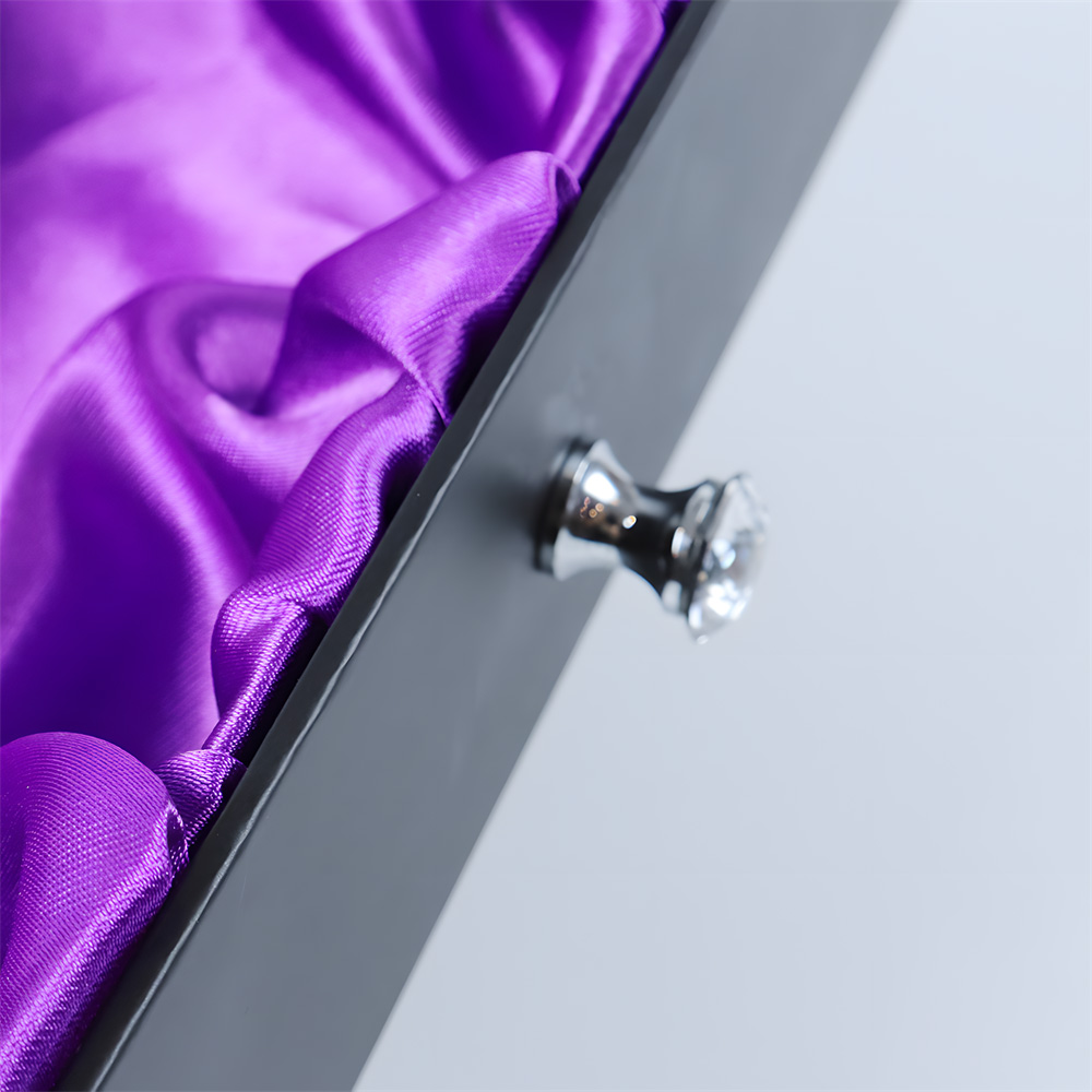 Custom Black Rigid Drawer Style Hair Boxes KALI Luxury Hair Packaging