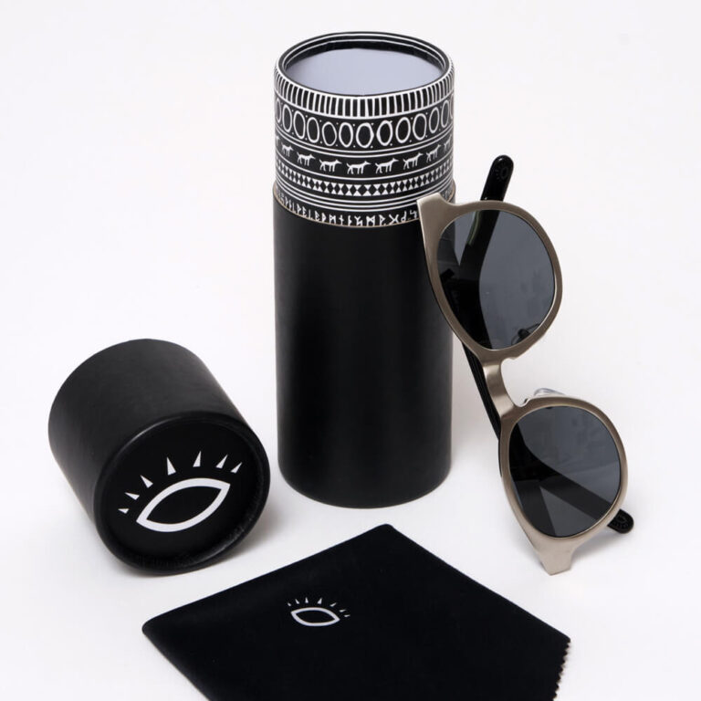 Custom Black Round Sunglasses Packaging Tube Box, Luxury Black Round Sunglasses Tube Box, Eco-friendly Black Round Packaging Tube for Sunglasses, Personalized Black Round Tube Box for Eyewear, Premium Black Round Sunglasses Packaging Tubes