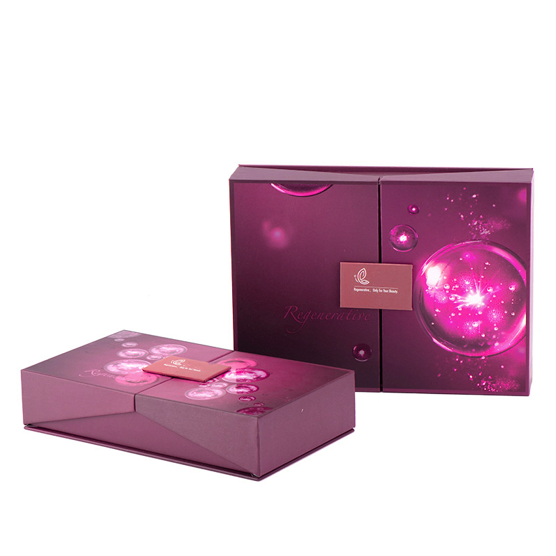 Custom Double Door Cosmetic Serum Dropper Bottle Packaging Gift Boxes Luxury Paper Box.Com (4)