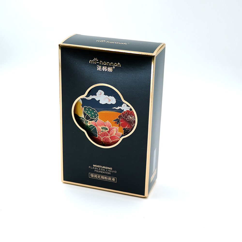 Custom Floral Tuck End Foundation Boxes KALI Cosmetic Crash Lock Box (1)