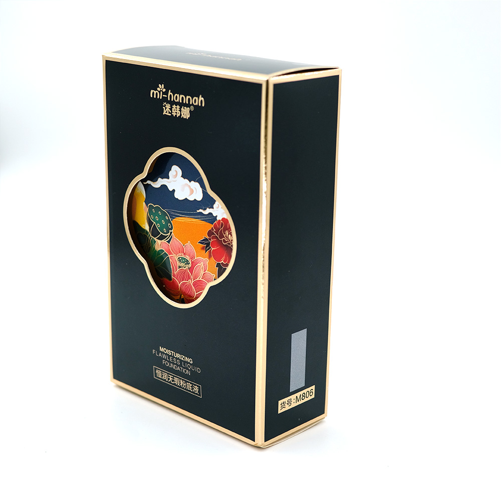 Custom Floral Tuck End Foundation Boxes KALI Cosmetic Crash Lock Box (4)