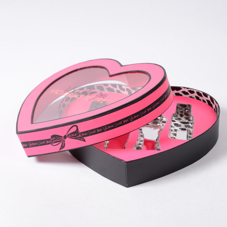 Custom Heart Shape Cosmetic Box, Luxury Heart Shape Cosmetic Box, High-End Heart Shape Cosmetic Packaging, Premium Heart Shape Cosmetic Box Design, Personalized Heart Shape Cosmetic Box