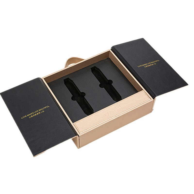 Custom High Grade PU Gift Packaging Box for Supplements Essential Oils Luxury Paper Box.Com