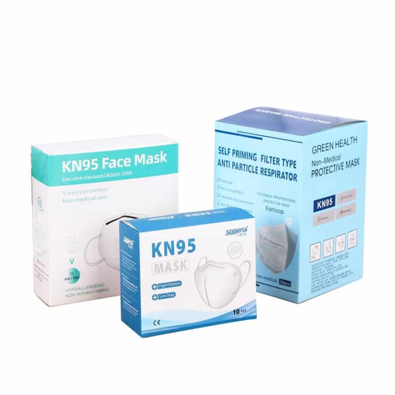 Disposable Mask Box with Hanger Tab, Custom Mask Packaging Box, Convenient Mask Packaging, Wholesale Mask Boxes, Eco-Friendly Mask Box