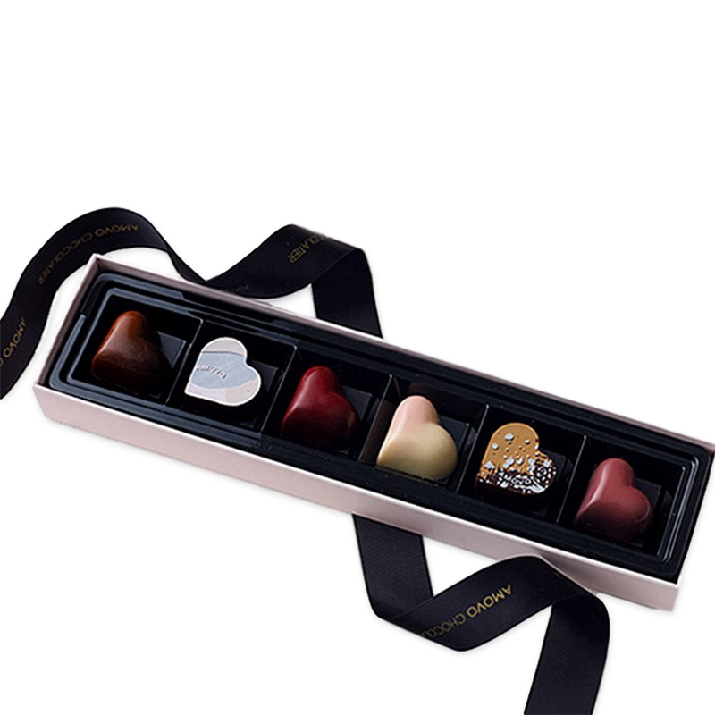 Elegant Chocolate Packaging Box with Ribbon Chocolate Box Factory KALI (1)