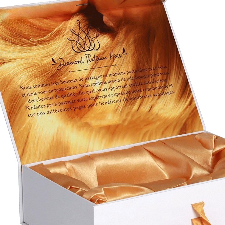 Elegant Ribbon Closure Foldable Wig Hair Boxes KALI Custom Hair Packaging Box (3)