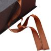Embossed Flat Pack Gift Box with Ribbon Kali Custom Gift Packaging Boxes