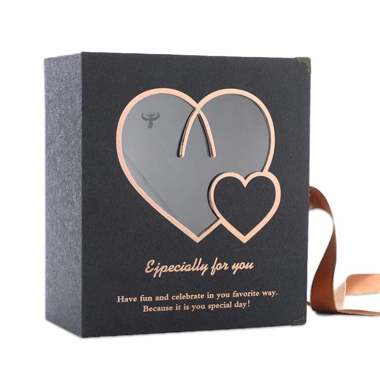 Embossed Flat Pack Gift Box with Ribbon Kali Custom Gift Packaging Boxes (3)