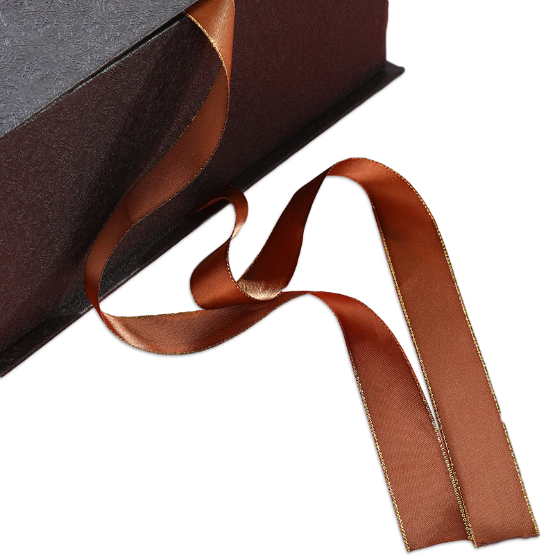 Embossed Flat Pack Gift Box with Ribbon Kali Custom Gift Packaging Boxes