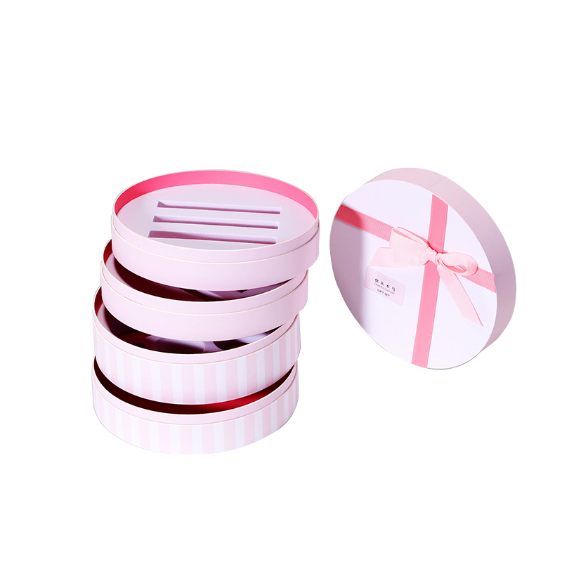 Exquisite Multi layer Round Skincare Set Packaging Boxes Kali Custom Cylinder Gift Boxes (1)