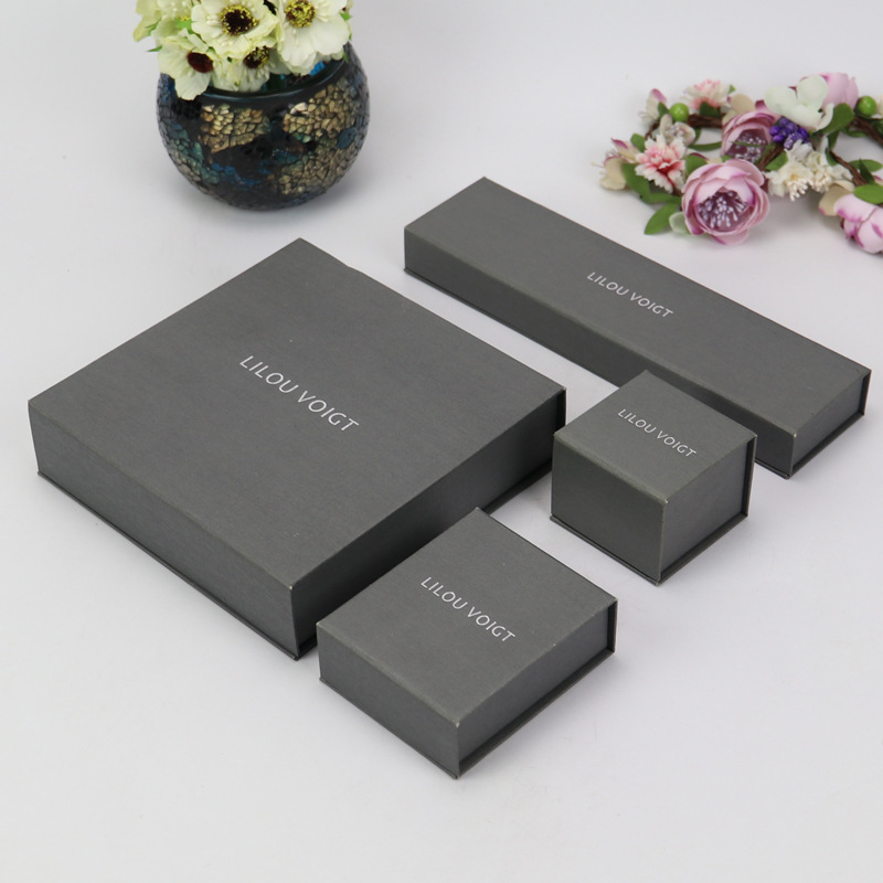 Factory Custmization Gray Jewelry Box Jewelry Box For Sale KALI (1)
