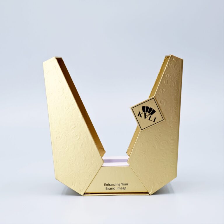 Golden Paper magnetic Open Perfume Box丨Luxury Perfume Box Wholesale