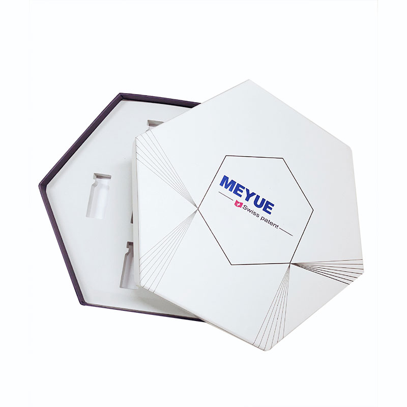 Hexagonal Skincare Packaging Box Kali Custom Cosmetic Top Bottom Box