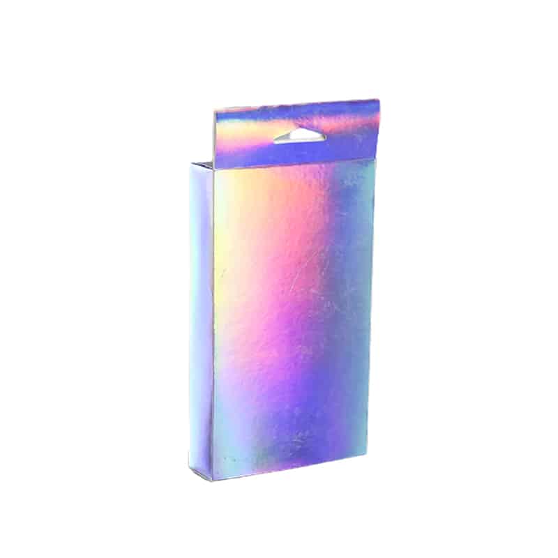Holographic Hang Tab Box With Window Kali Custom Die Cut Packaging Boxes (2)