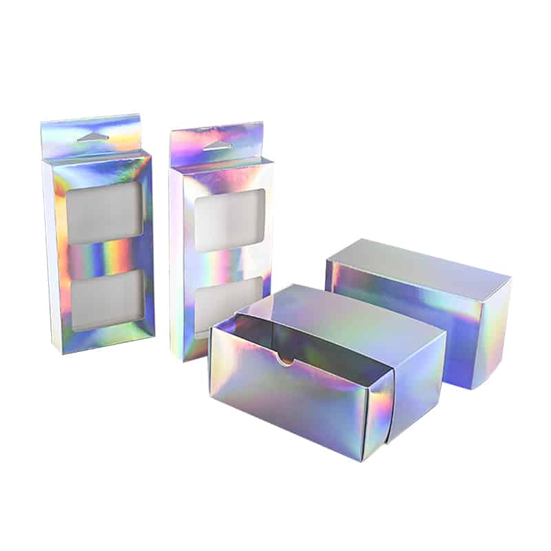 Holographic Hang Tab Box With Window Kali Custom Die Cut Packaging Boxes (5)