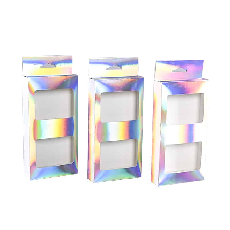 Holographic Hang Tab Box With Window Kali Custom Die Cut Packaging Boxes (6)