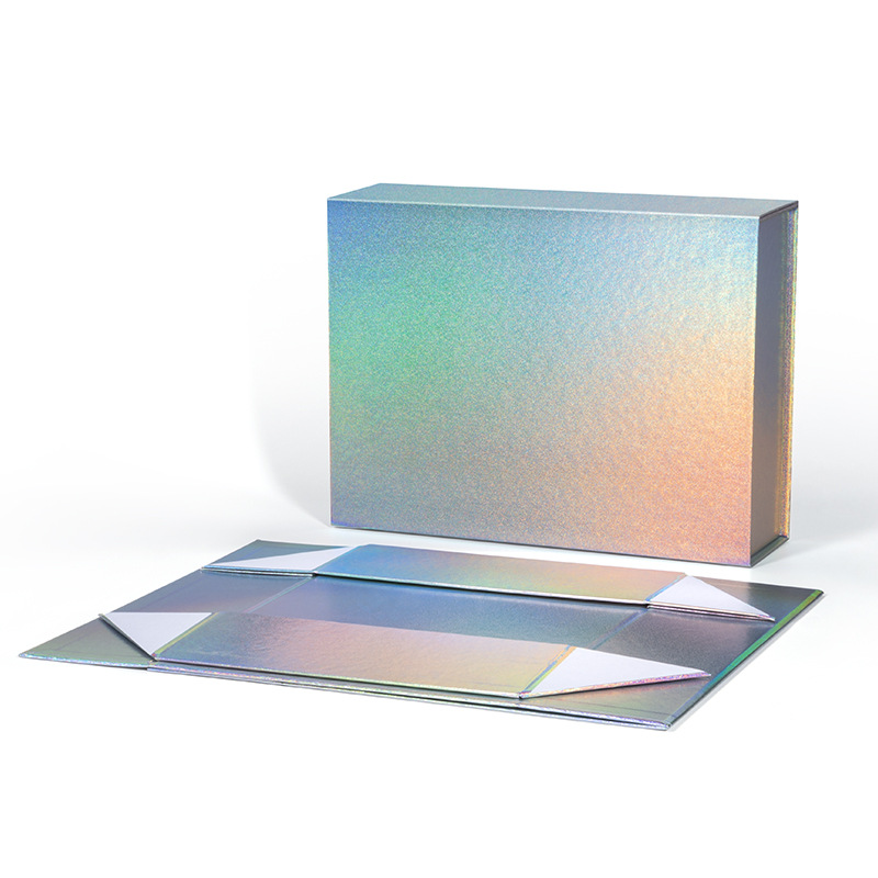 Holographic Magnetic Flip Top Packaging Box Kali Custom Foldable Boxes (4)