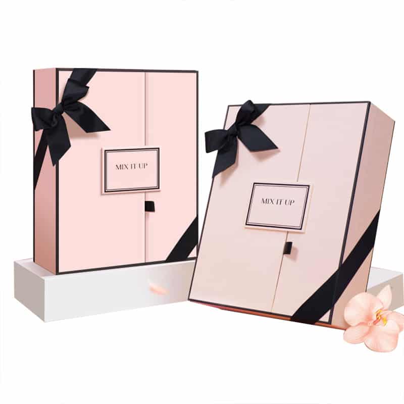Large Perfume Gift Set Packaging Box With Ribbon Kali Custom Gift Boxes (2)