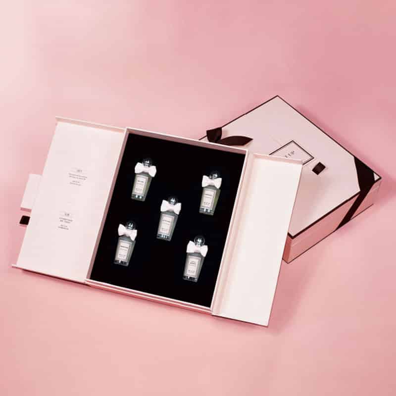 Large Perfume Gift Set Packaging Box With Ribbon Kali Custom Gift Boxes (4)