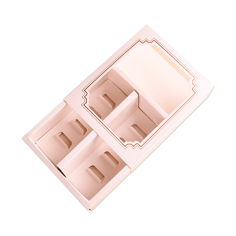 Macaron Box with Clear Window Spring Cover Kali Custom Food Cardboard Packaging Boxes (2)