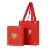 Red Double Door Cabinet Style Jewelry Gift Boxes Kali Custom Double Openni (2)