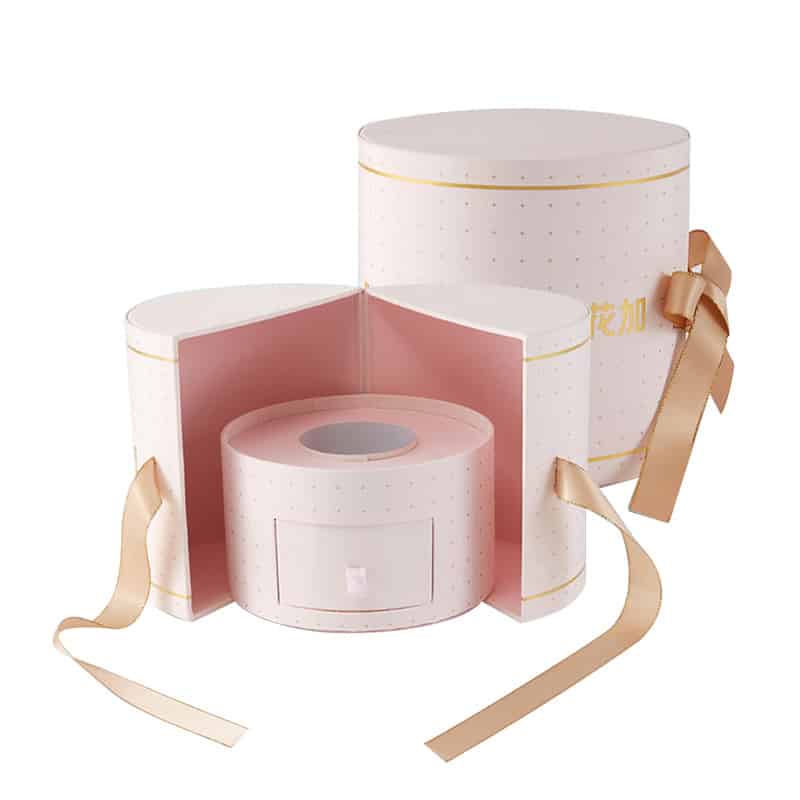 Round Gift Box For Flower Jewery Kali Rigid Gift Boxes