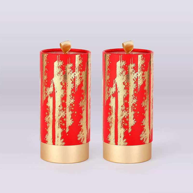 Round Shaped Gift Packaging Box with Handle Kali Custom Tube Boxes