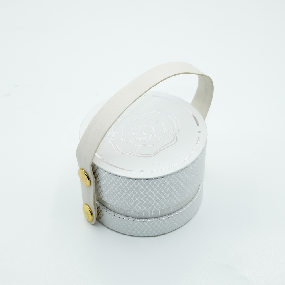 Round Wedding Ring Box With Handle Jewelry Box Manufacturer KALI (4)