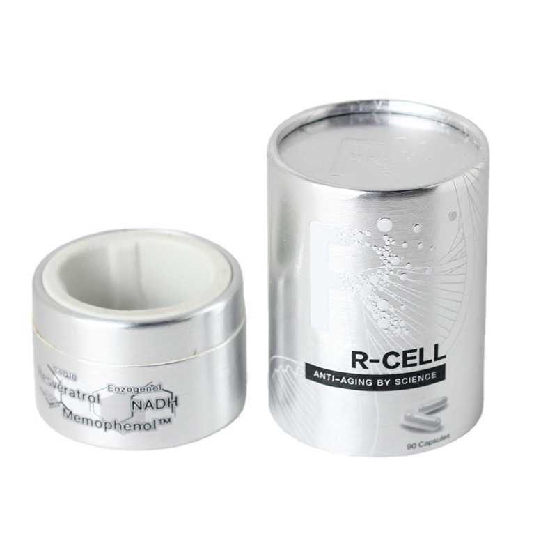 Silver Cylinder Capsules Box For Sale Round Packaging Box Factory KALI (1)