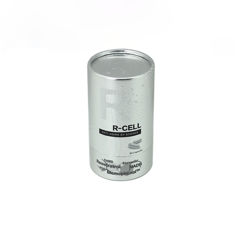 Silver Cylinder Capsules Box For Sale Round Packaging Box Factory KALI (3)