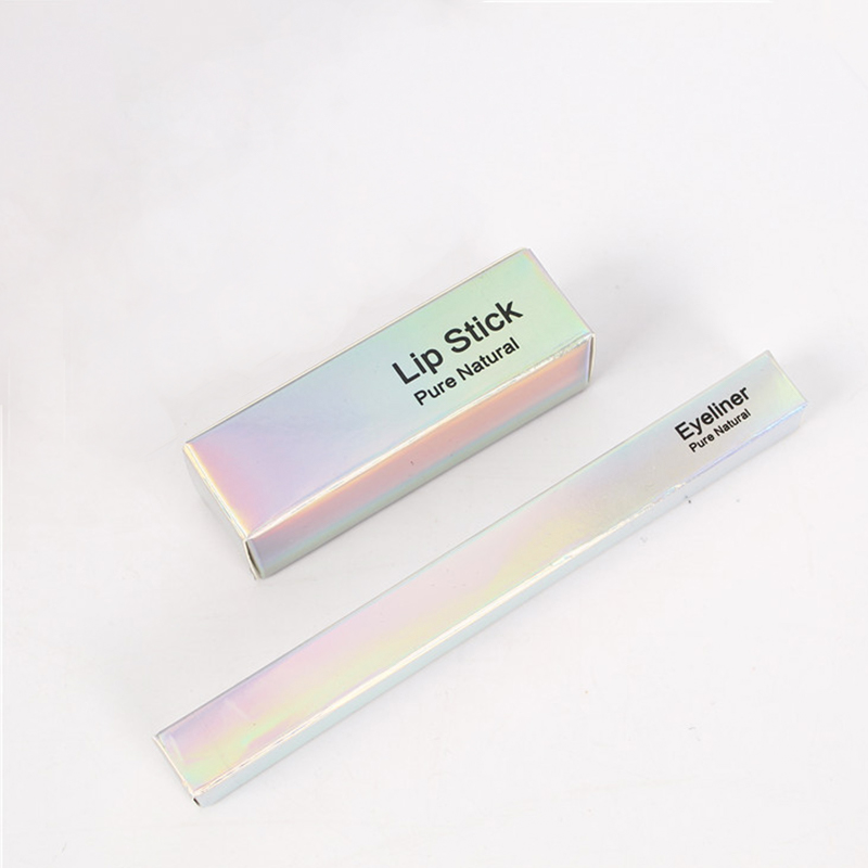 Small Aurora Gradient Square Tube Folding Box Kali Custom Lipstick Packaging Boxes (3)