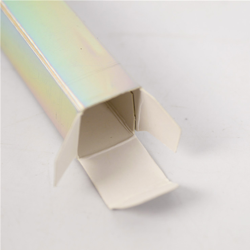 Small Aurora Gradient Square Tube Folding Box Kali Custom Lipstick Packaging Boxes (4)