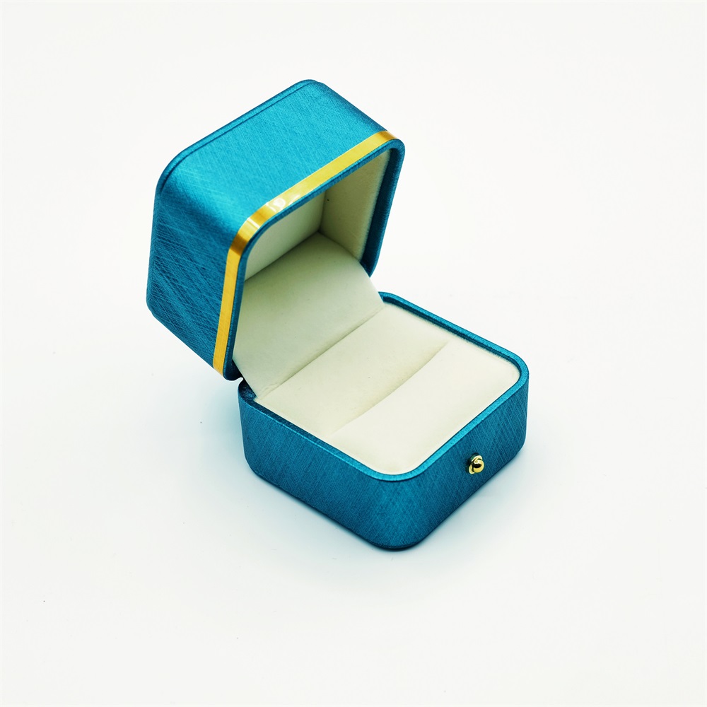 Small Cyan Wedding Ring Box Custom Jewlery Box Company KALI (2)