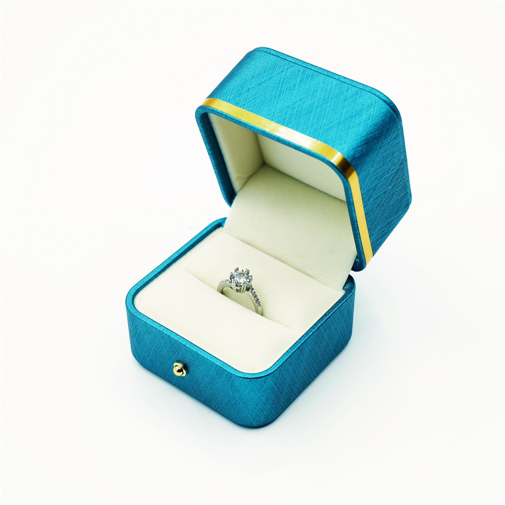 Small Cyan Wedding Ring Box Custom Jewlery Box Company KALI (3)