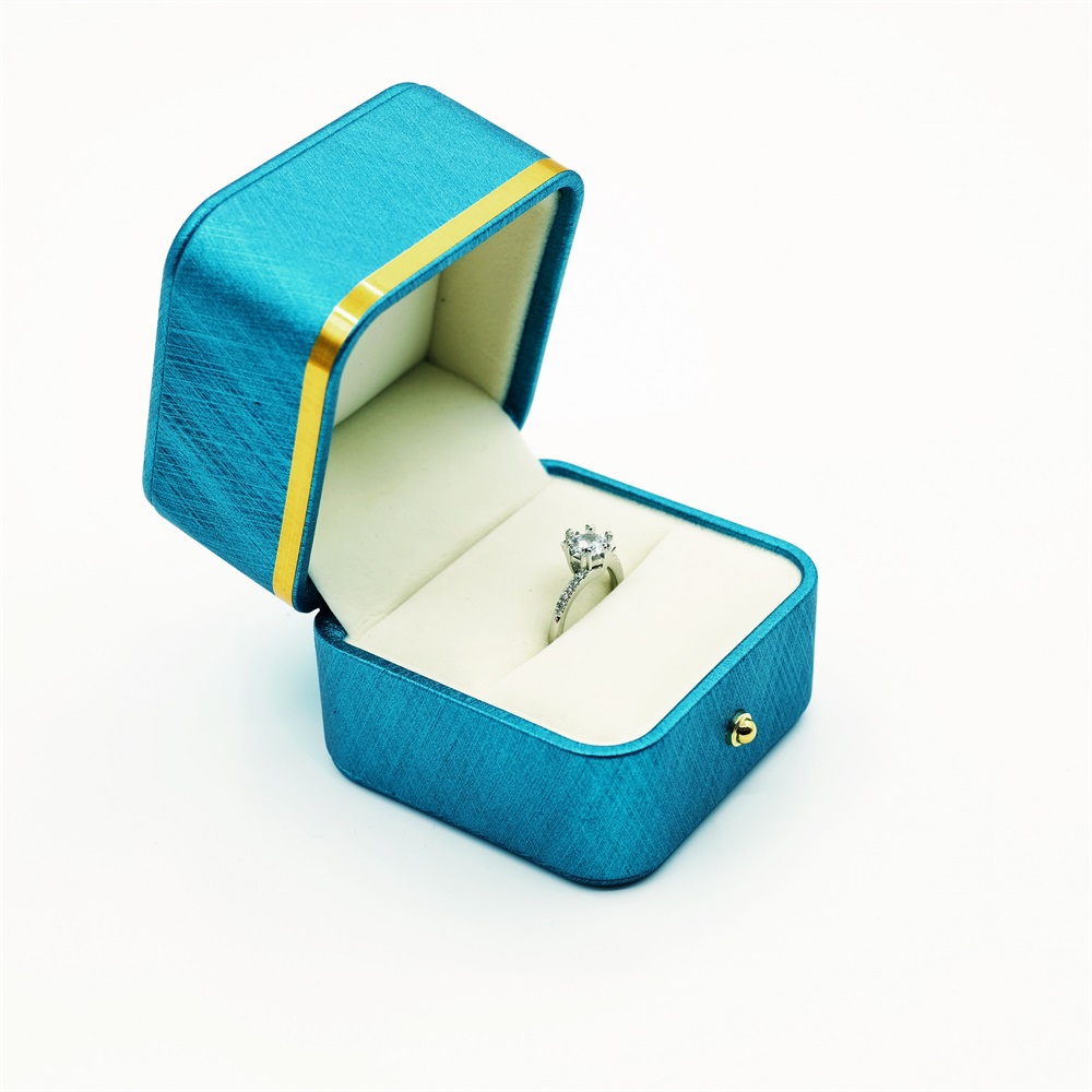 Small Cyan Wedding Ring Box Custom Jewlery Box Company KALI (4)