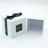 White Square Jewelry Box With Bow Jewlery Box Factory KALI (1)