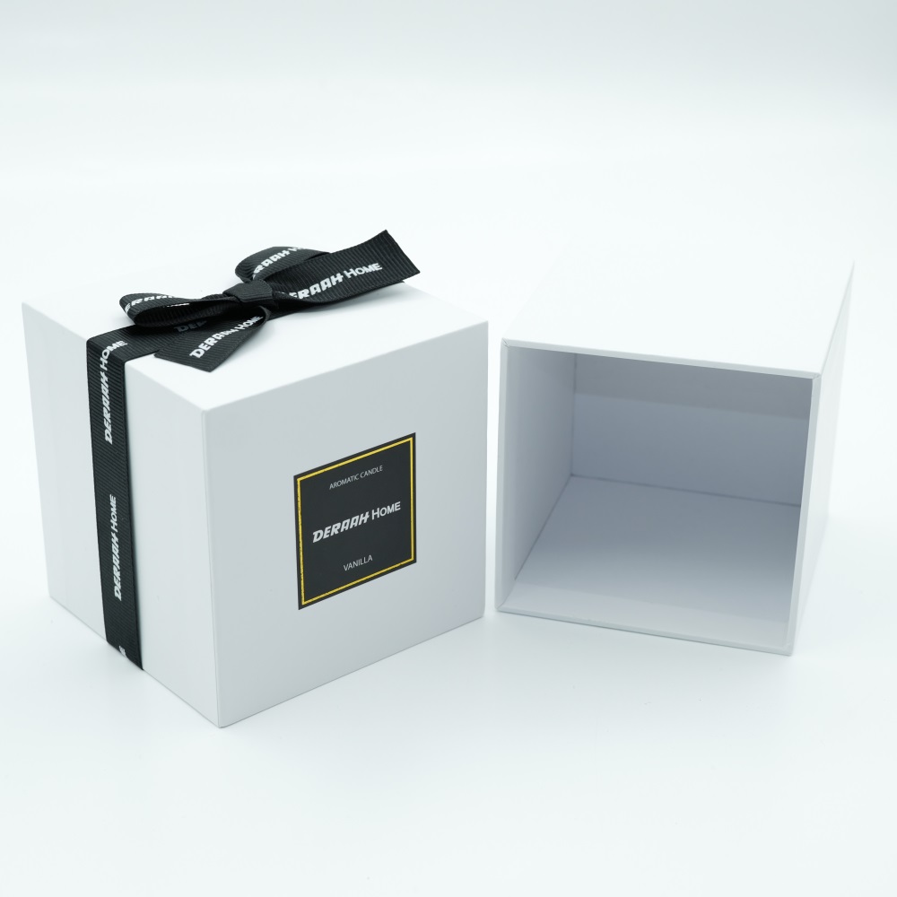White Square Jewelry Box With Bow Jewlery Box Factory KALI (1)